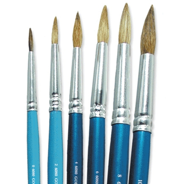 Gordon Brush Size 6 Sabeline Round Artist Brush 6080-06000